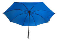 Mavi Otomatik Açık Kapat Şemsiye, Katı Çubuk Şemsiye Eva Düz Sap Tedarikçi