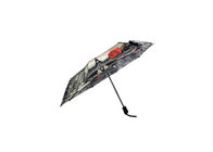 Kolay Taşıma Katlayın Şemsiye 21 Inç Basınç Direnci Özelleştirilmiş Logo Tasarım Tedarikçi