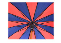 Hafif Ahşap Çubuk Şemsiye 26 İnç 14mm Ahşap Şaft Rüzgar Geçirmez Tedarikçi