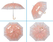 33 inç Şeffaf Plastik Yağmur Şemsiyeleri 97cm Kolayca Çalışır Tedarikçi