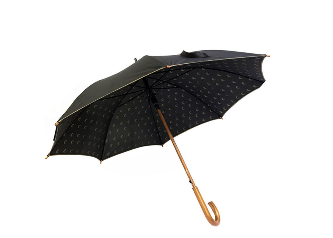 Güçlü Çerçeve Ahşap Saplı Şemsiye Hafif Kullanımı Klasik Görünüm Tedarikçi