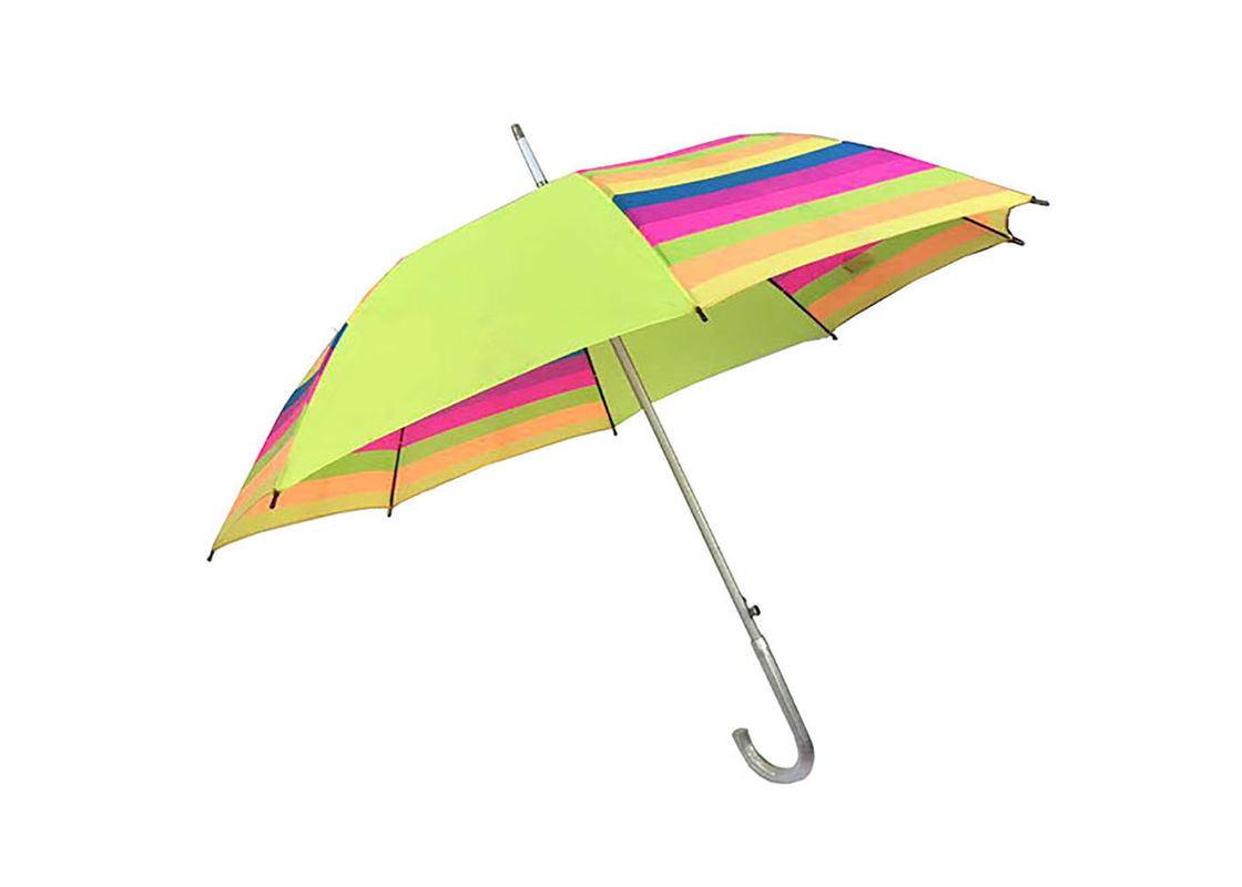 Renkli Esnek J Saplı Şemsiye, Düz Saplı Şemsiye Anti Uv Tedarikçi