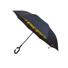 Manuel Açık Kapat Çift Katmanlı Ters Şemsiye, Ters Yağmur Şemsiyesi Tedarikçi